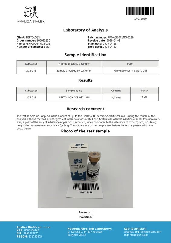 ACE-031 1 mg – ActRIIB-Fc „zamka liganda“ (miostatin/aktivin) – slika 2