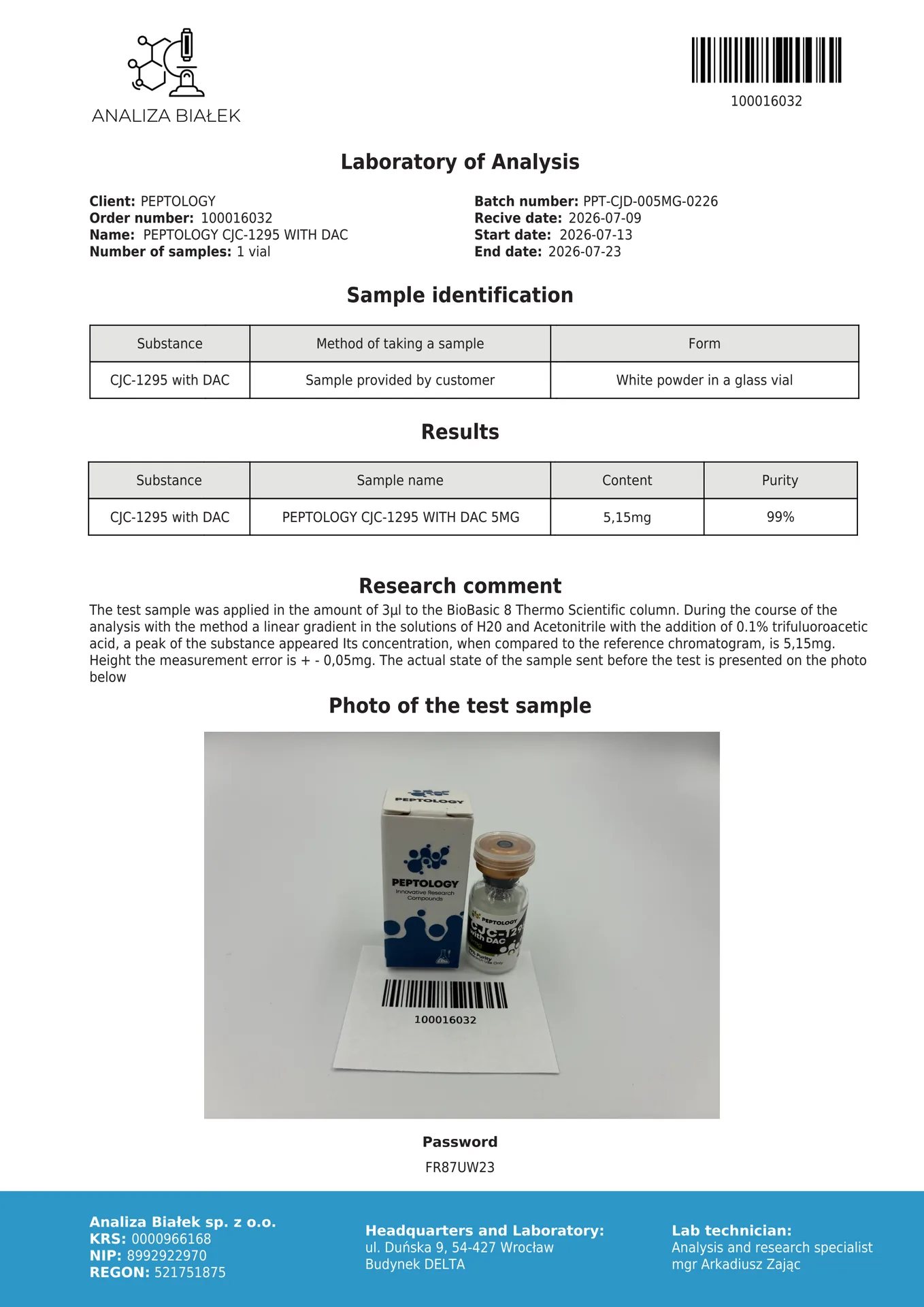 CJC-1295 s DAC 2mg/5mg – Dugodjelujući GHRH analog s produljenim oslobađanjem – slika 2