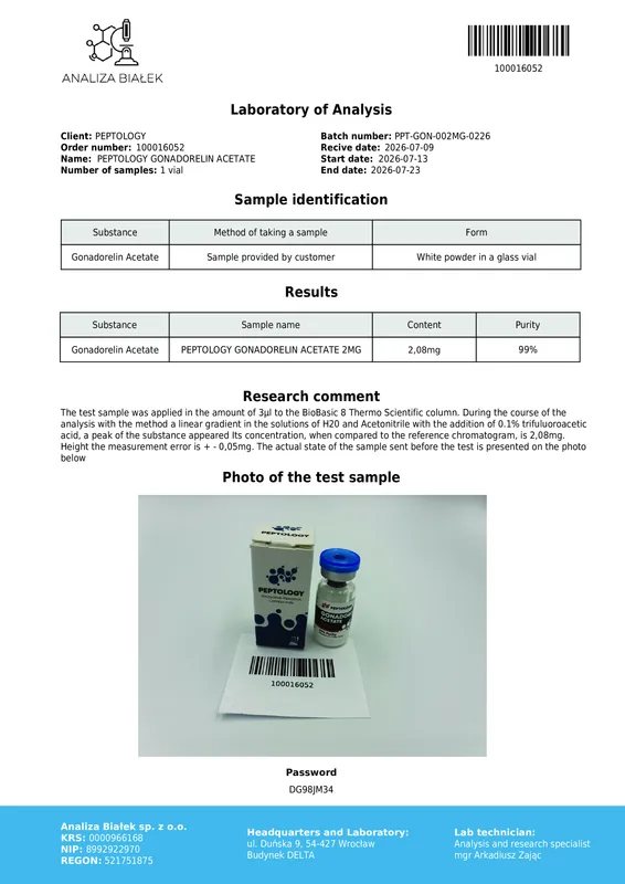 Gonadorelin Acetate 2 mg – Sintetski analog GnRH-a – slika 2